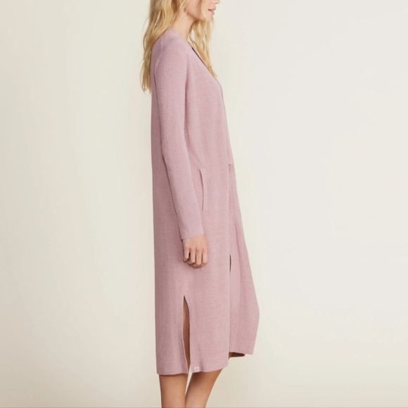 🍒NWT🍒 BAREFOOT DREAMS COZYCHIC ULTRA LITE LONG CARDIGAN - Picture 3 of 6